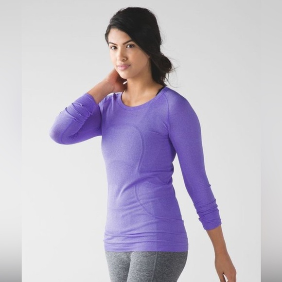 Lululemon Run Swiftly Tech Long Sleeve Shirt Purple , size 4 - Picture 1 of 9